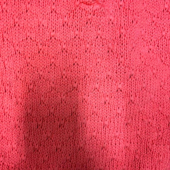 Vintage Benetton Coral Crew Neck Knit Sweater - Picture 4 of 5